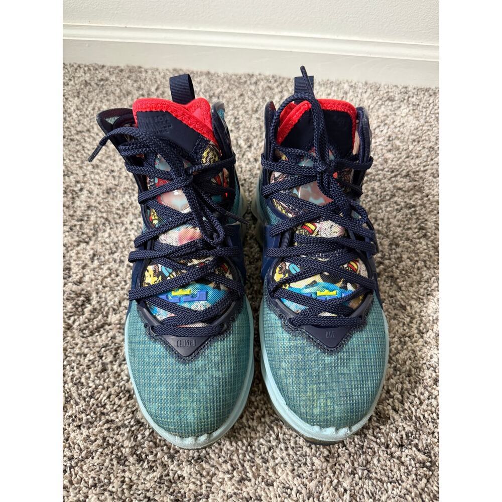 Nike LeBron 19 EP 'Fast food-dutch blue' youth size 4 - Picture 3 of 6